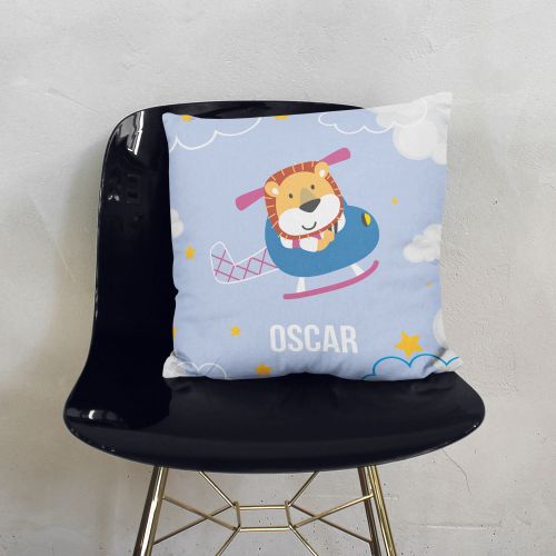 Poduszka Lion in the Plane PERSONALIZACJA