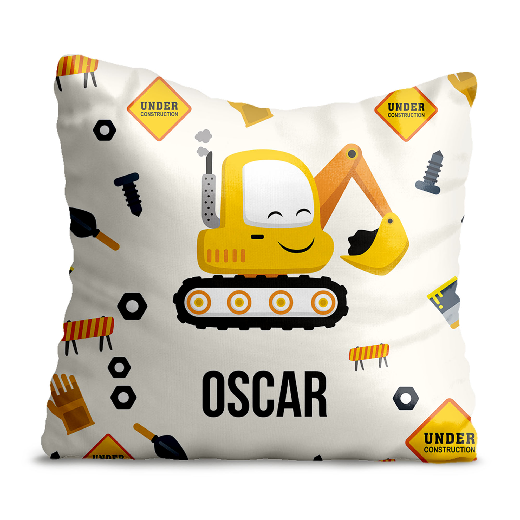 Poduszka Under Construction PERSONALIZACJA