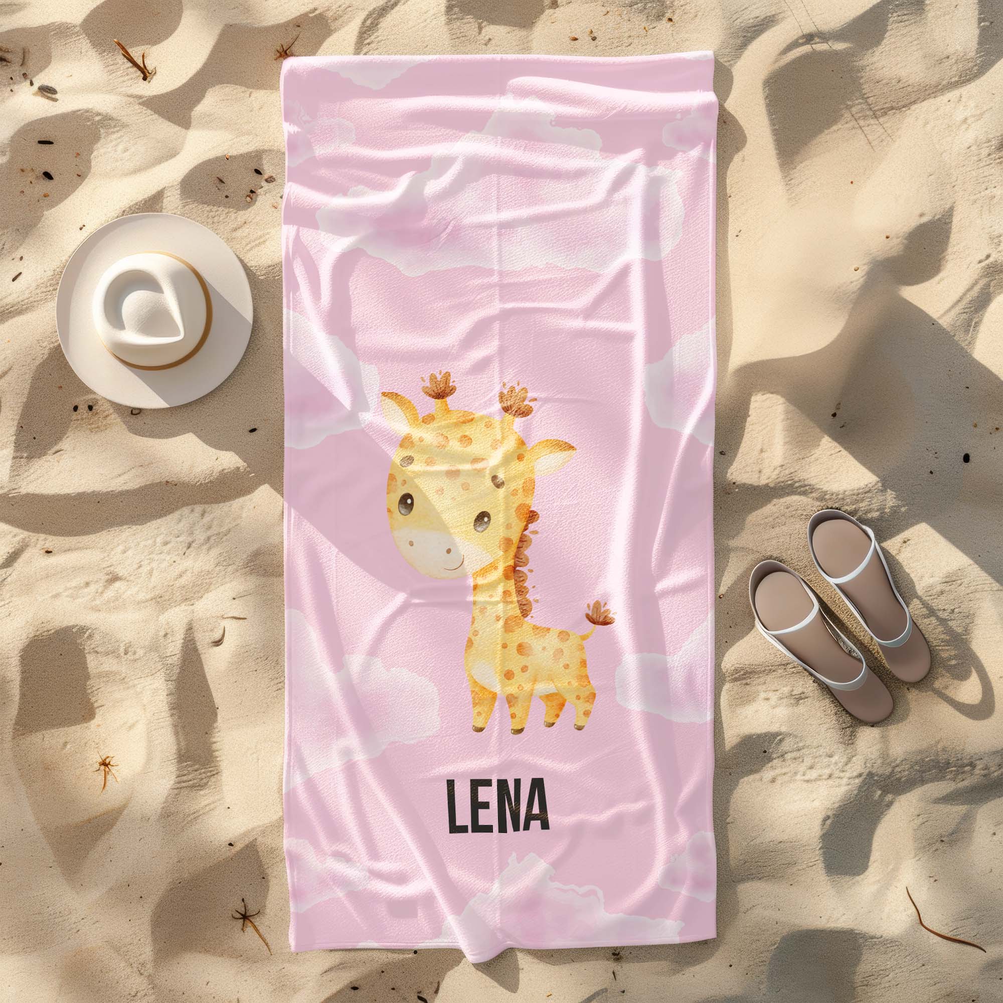 Ręcznik Cute Giraffe PERSONALIZACJA