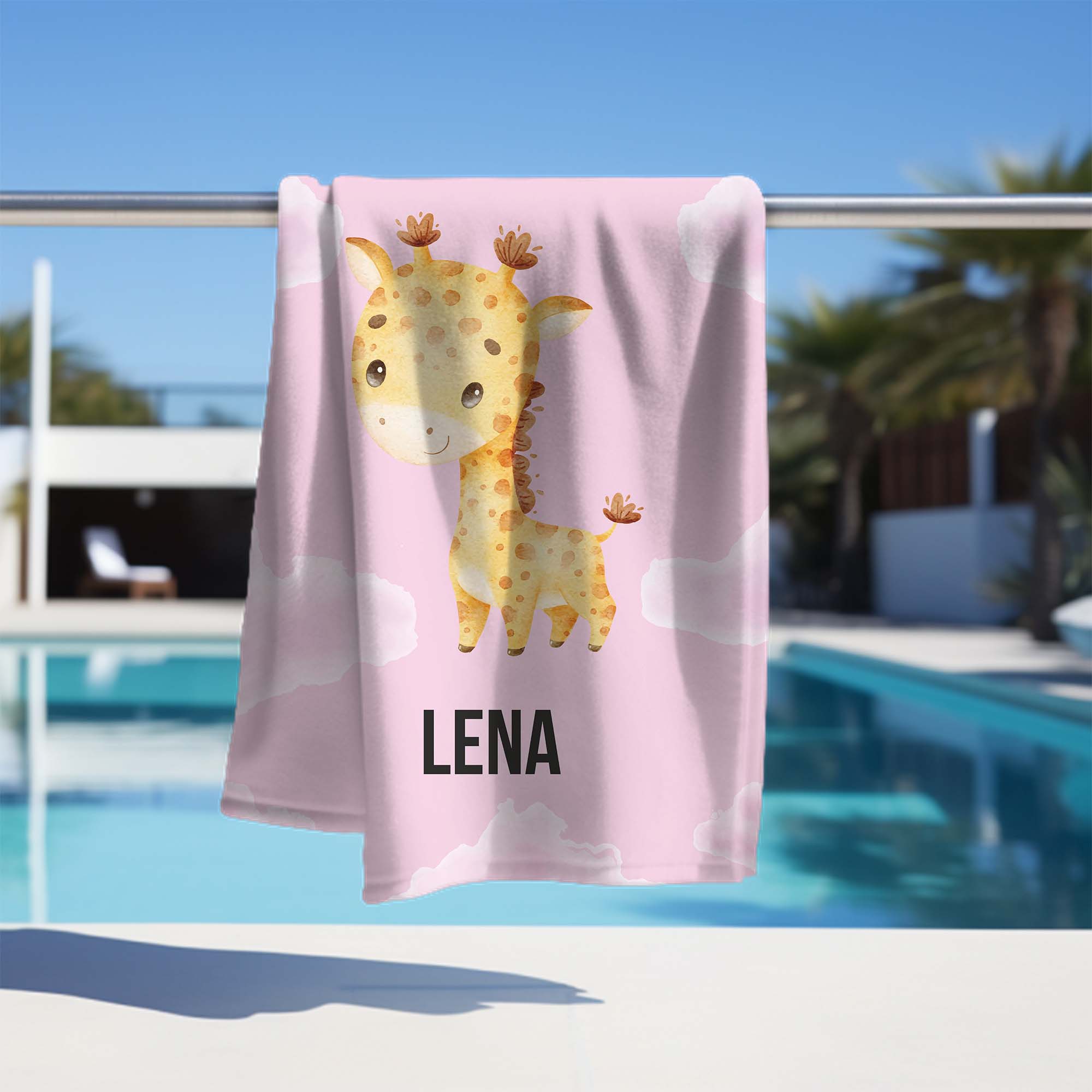 Ręcznik Cute Giraffe PERSONALIZACJA