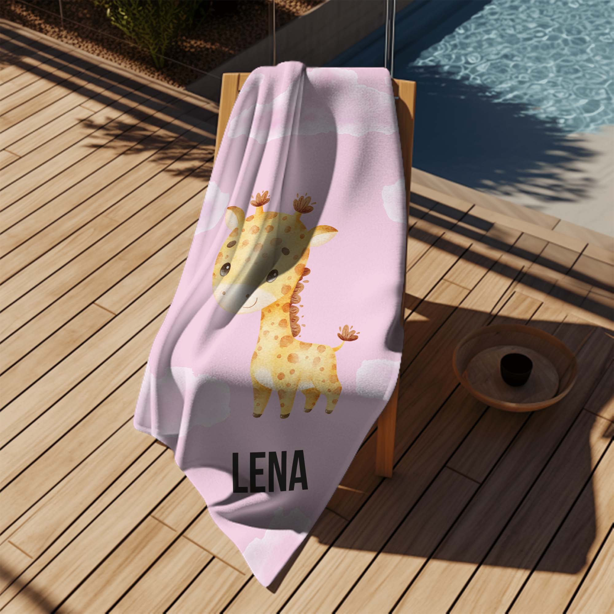 Ręcznik Cute Giraffe PERSONALIZACJA