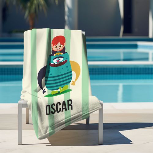 Ręcznik Cute Monster PERSONALIZACJA