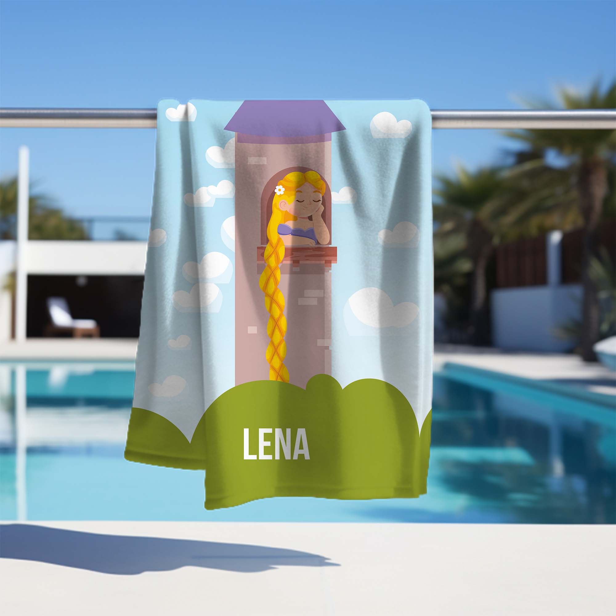 Ręcznik Princess in Tower PERSONALIZACJA