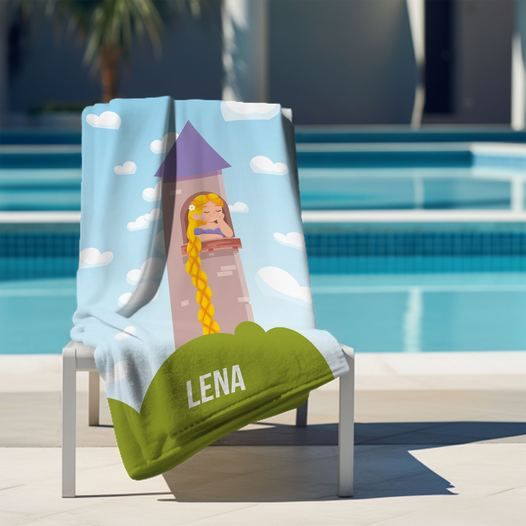 Ręcznik Princess in Tower PERSONALIZACJA