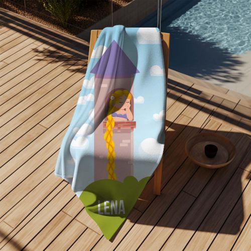 Ręcznik Princess in Tower PERSONALIZACJA