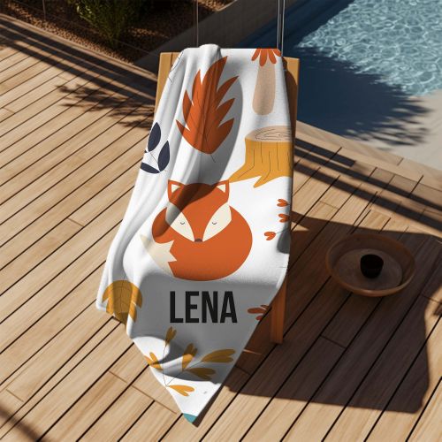 Ręcznik Sleepy Fox PERSONALIZACJA
