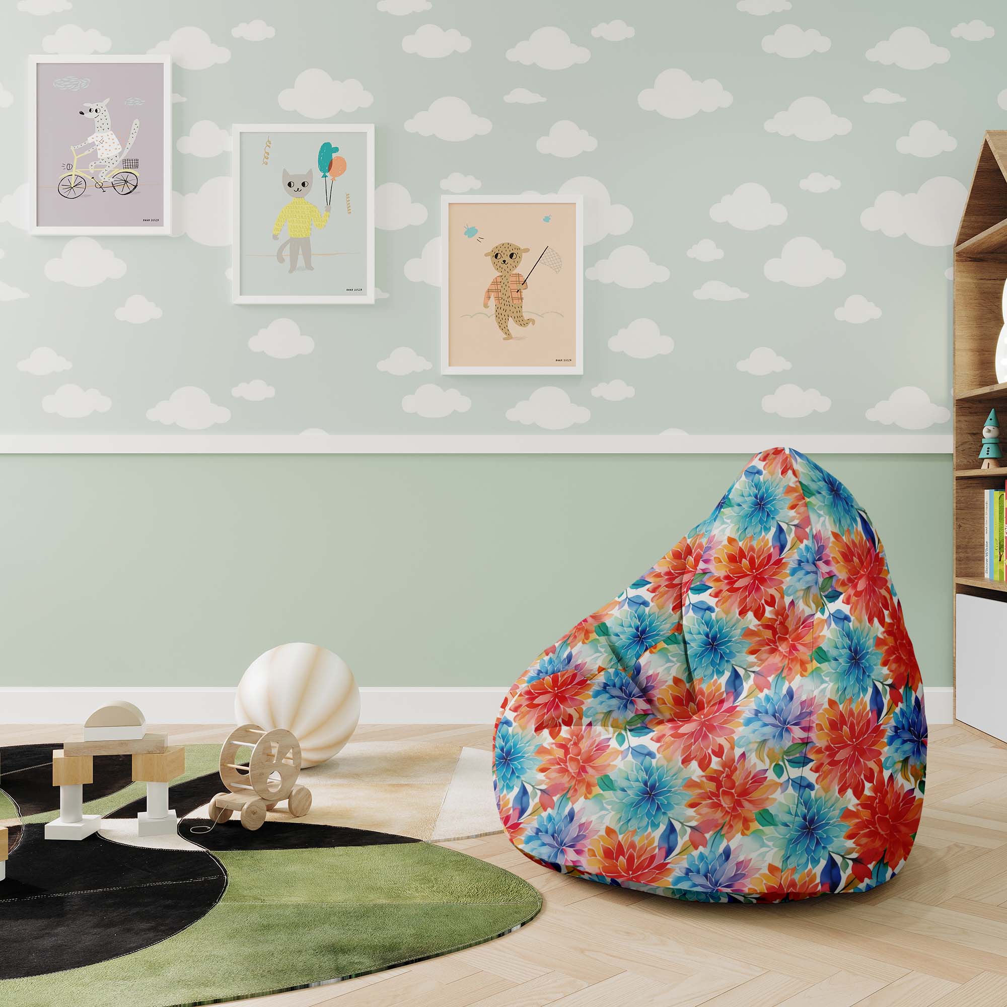 Puf Floral Background