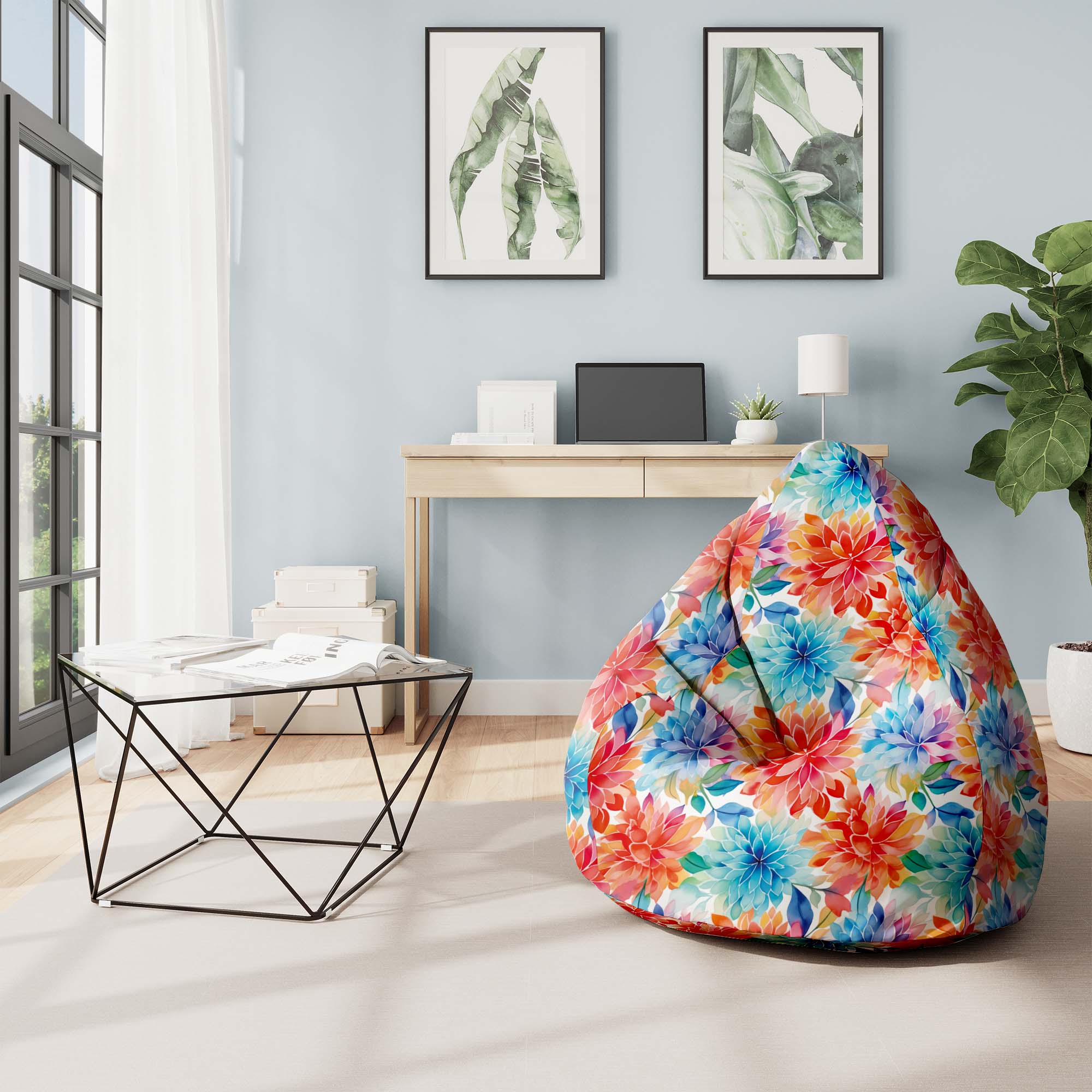 Puf Floral Background