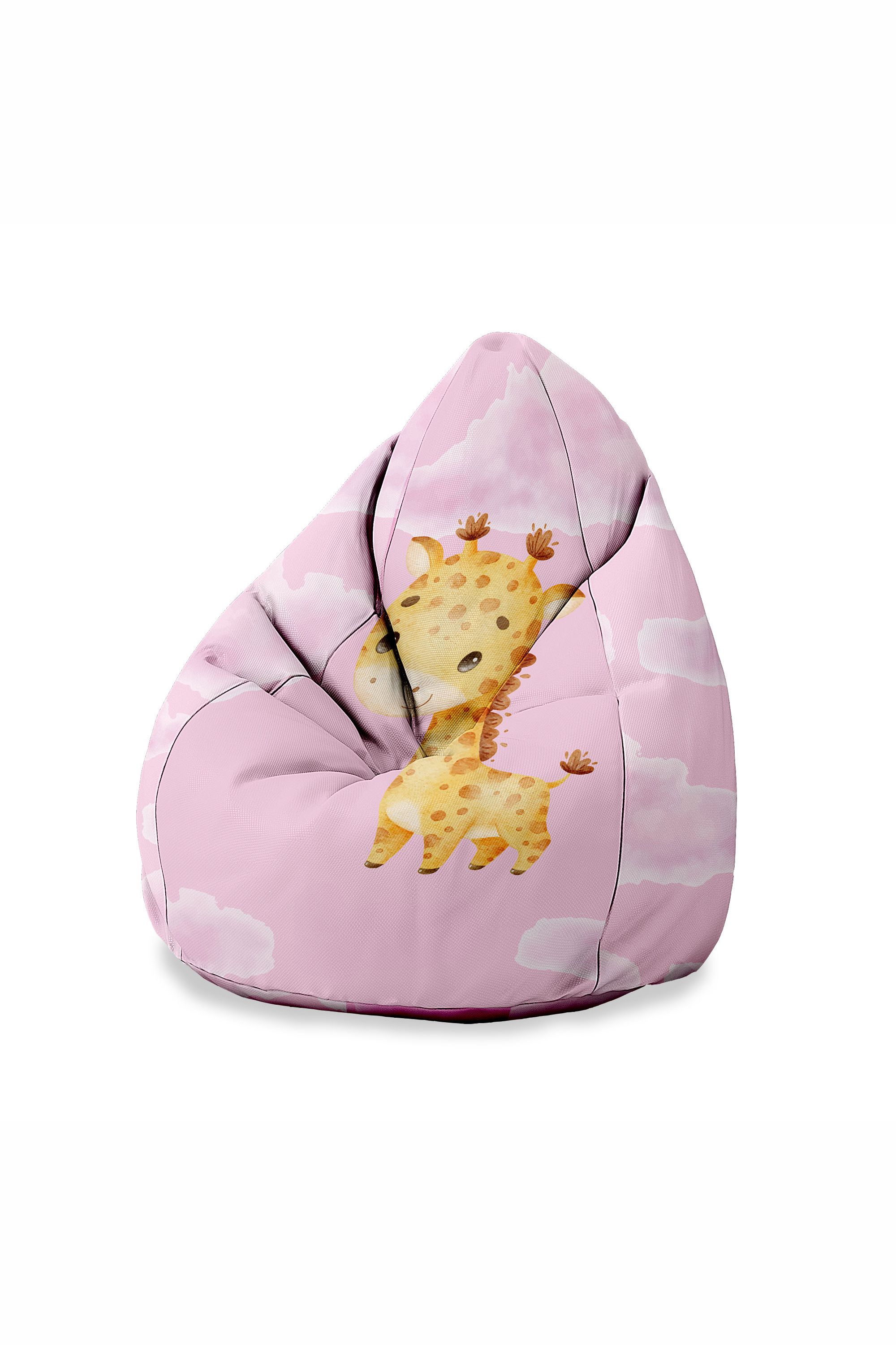 Puf dziecięcy Cute Giraffe PERSONALIZACJA