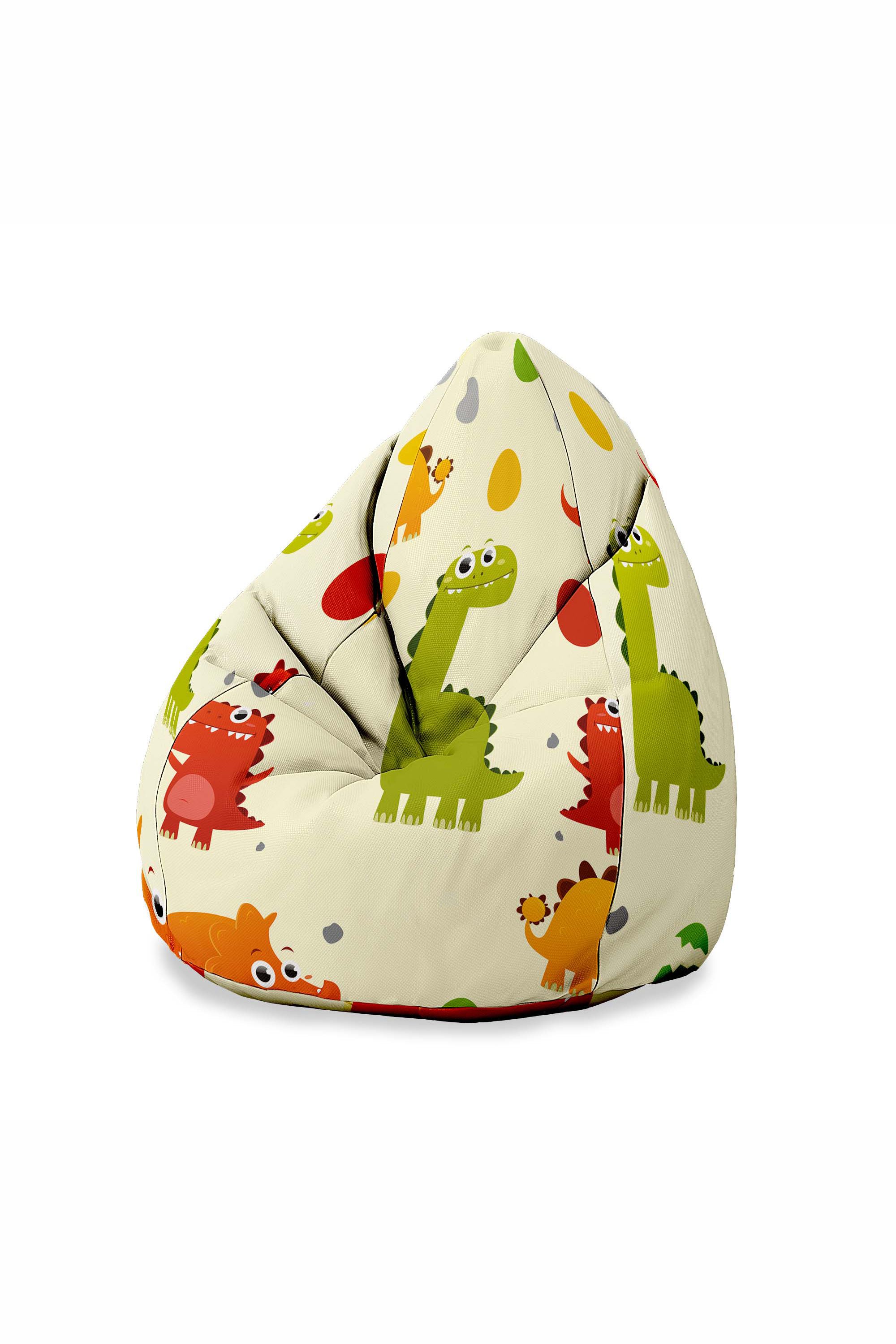 Puf dziecięcy Green Dinosaur PERSONALIZACJA