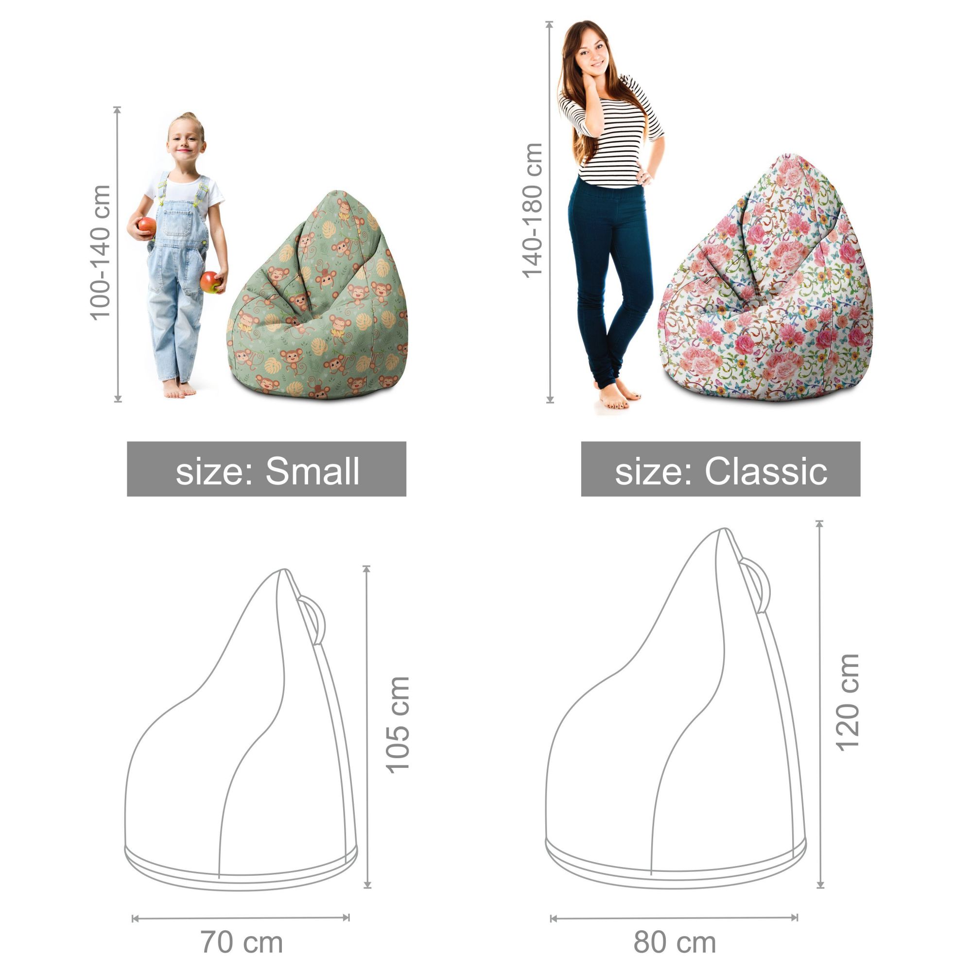 Puf dziecięcy Mermaids PERSONALIZACJA