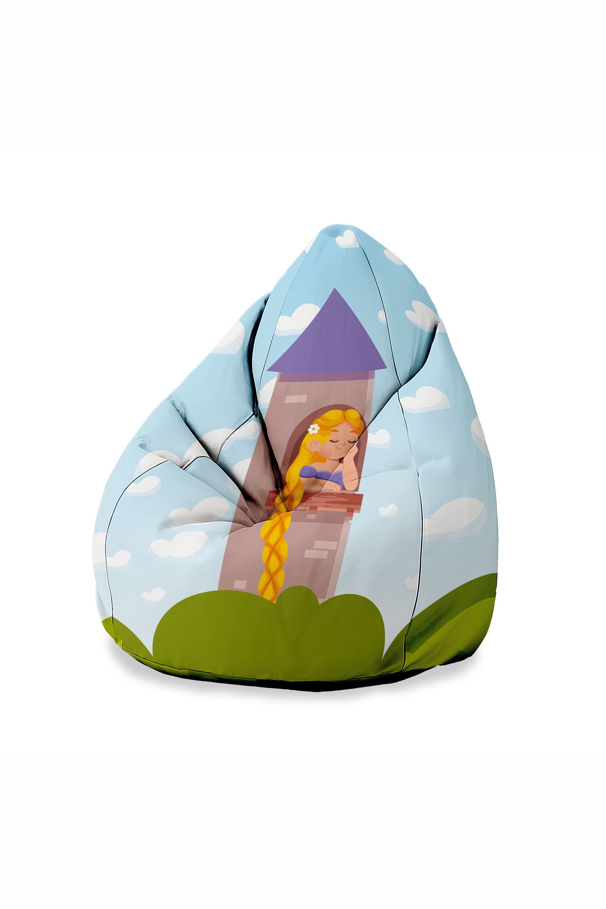 Puf dziecięcy Princess in Tower PERSONALIZACJA