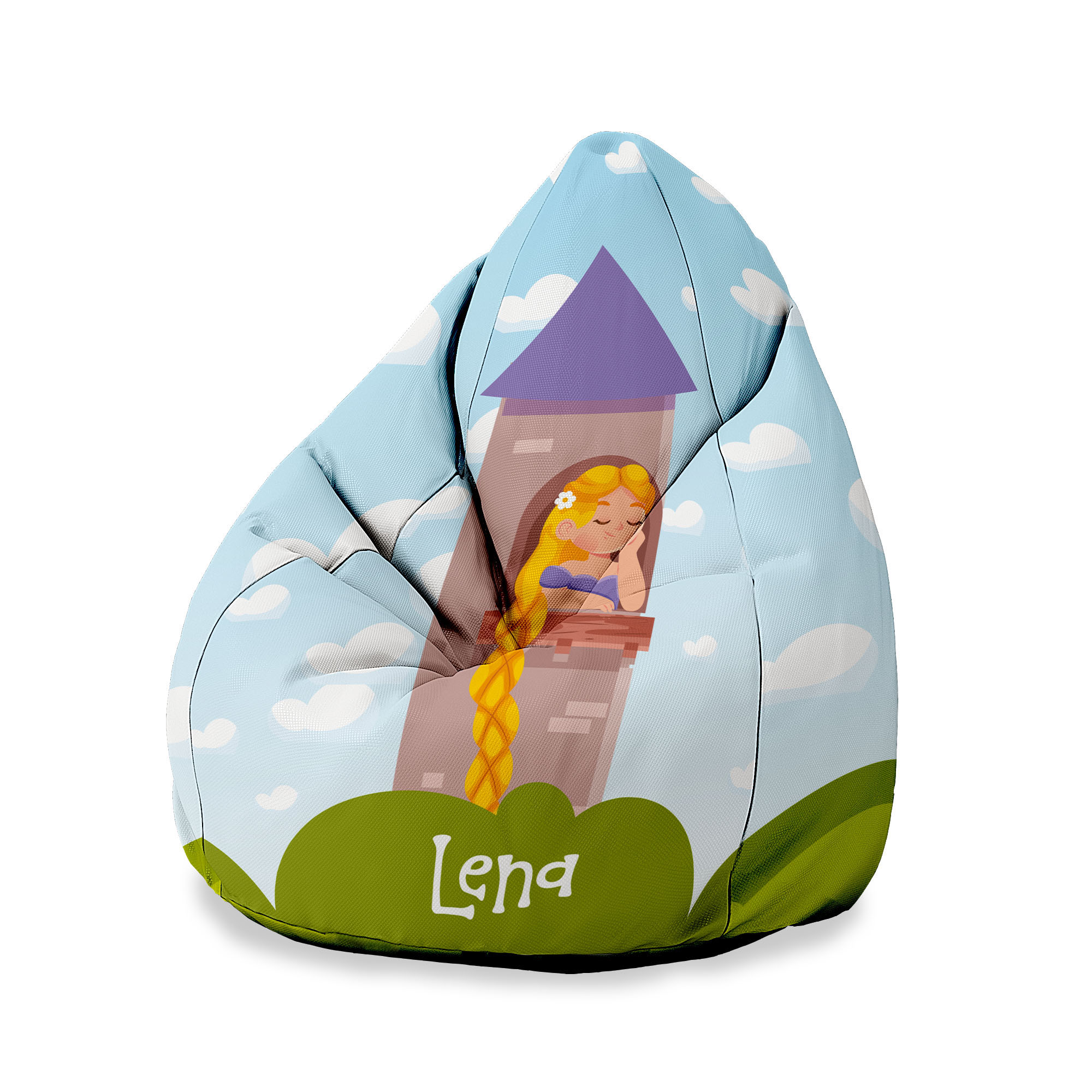 Puf dziecięcy Princess in Tower PERSONALIZACJA