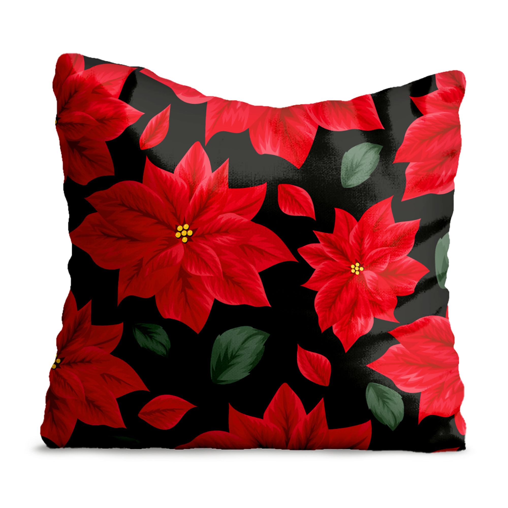 Poduszka December and Poinsettia