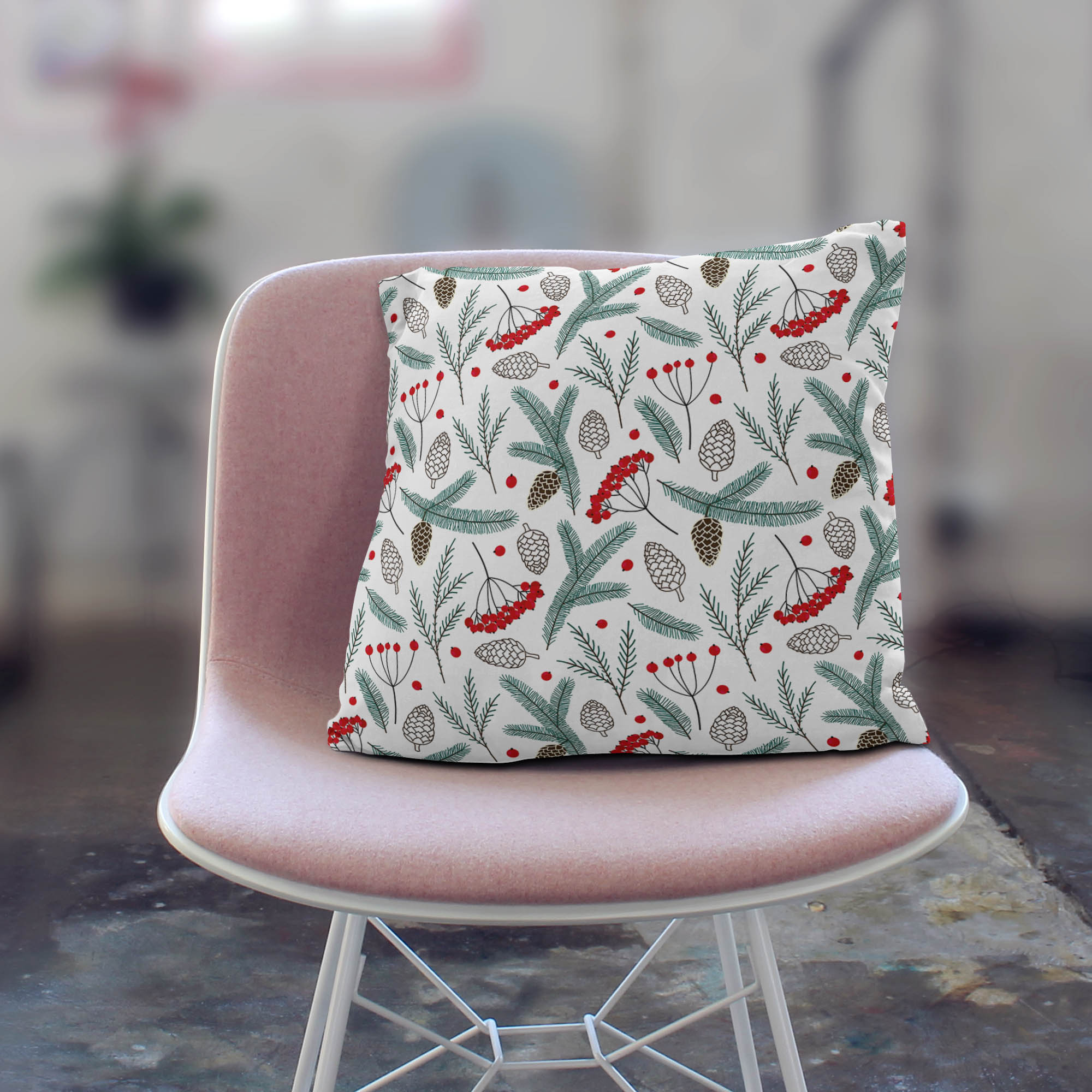 Poduszka Pine Cones and Berries