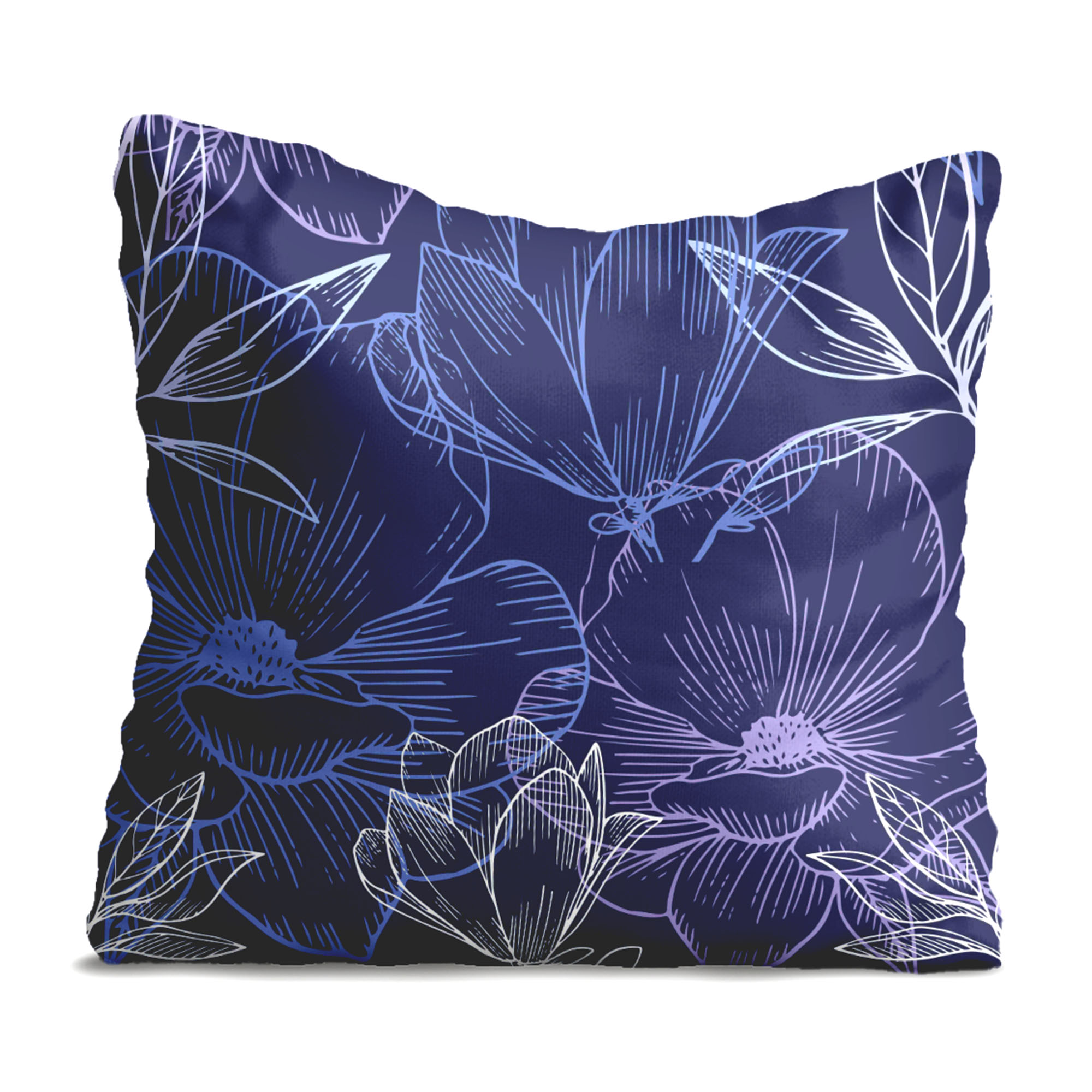 Poduszka Navy Flowers