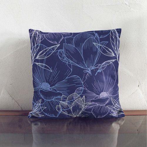 Poduszka Navy Flowers