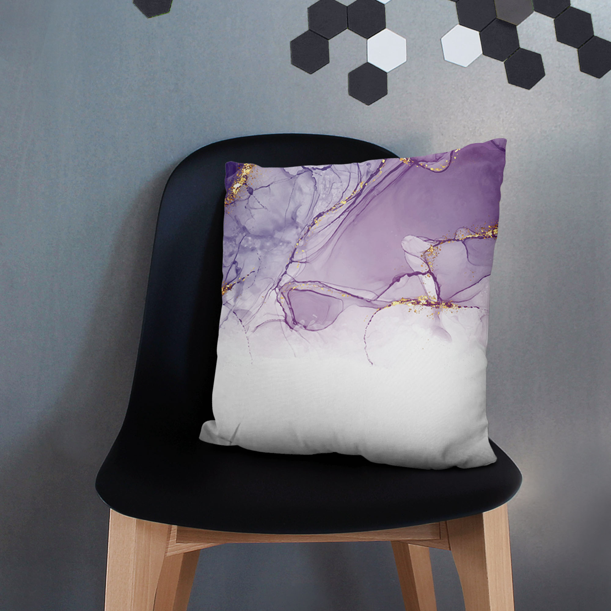 Poduszka Watercolor Abstract Violet