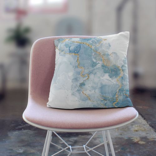 Poduszka Blue Elegant Marmur