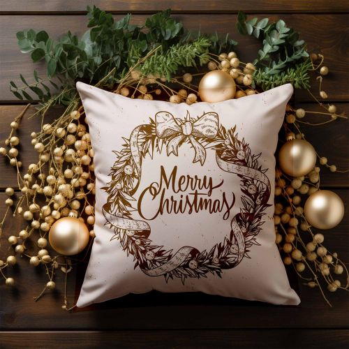 Poduszka Christmas Wreath