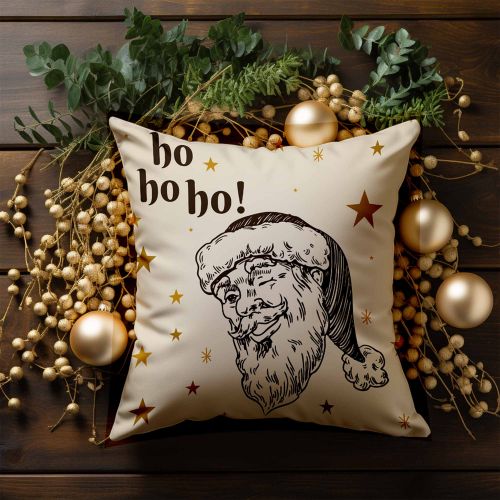 Poduszka Santa Please Here Stop