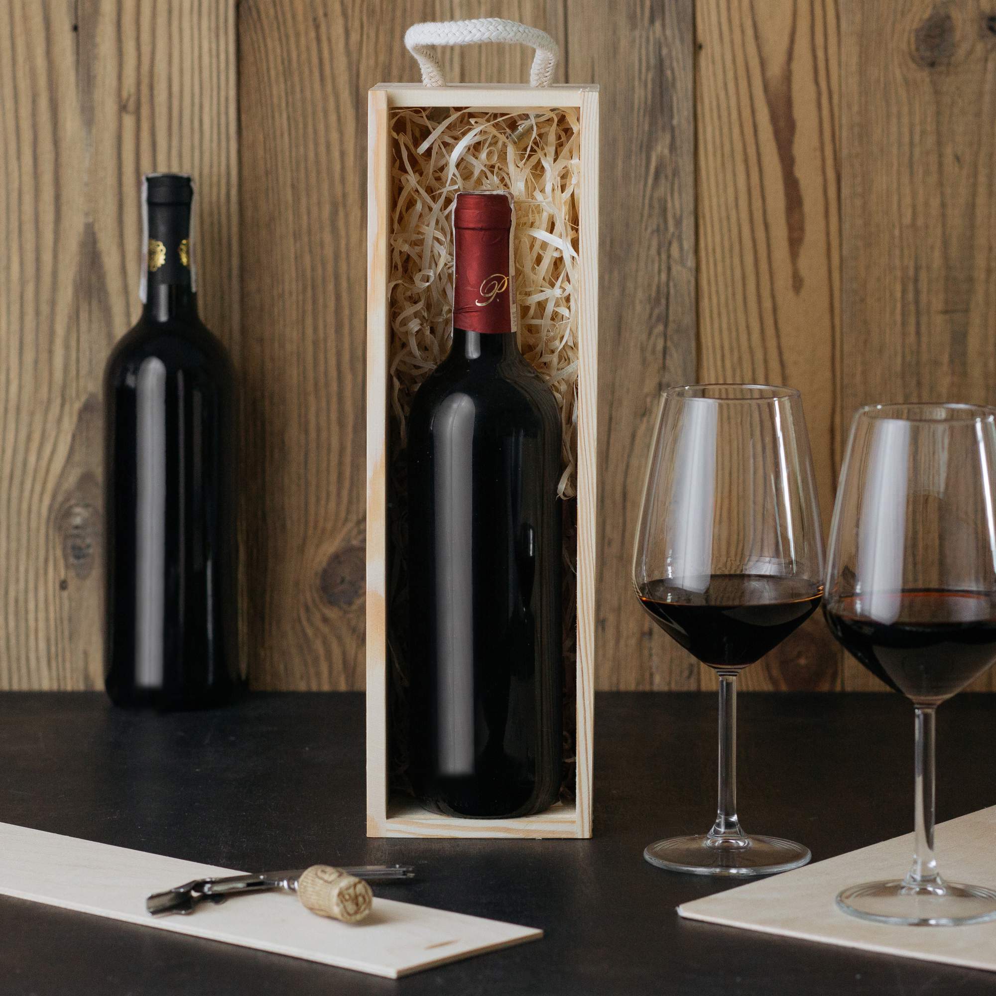 Skrzynka na wino pojedyncza Tajemniczy Ogród Życzeń