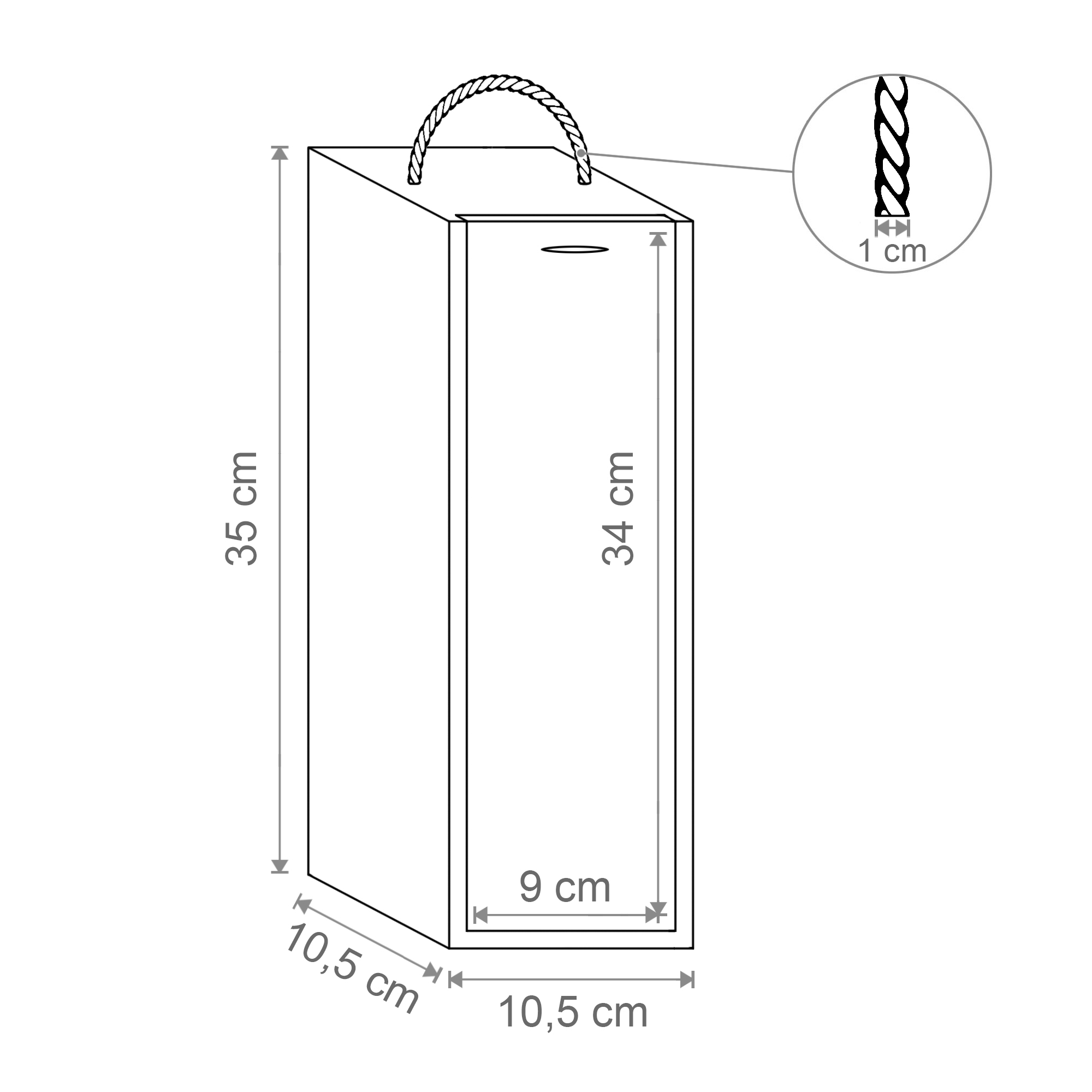 Skrzynka na wino pojedyncza Tajemniczy Ogród Życzeń