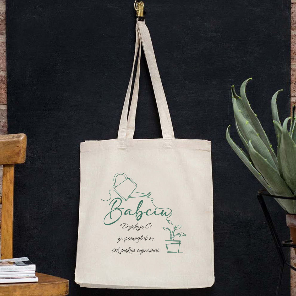 Torba Bawełniana Rosnę dzięki Babci