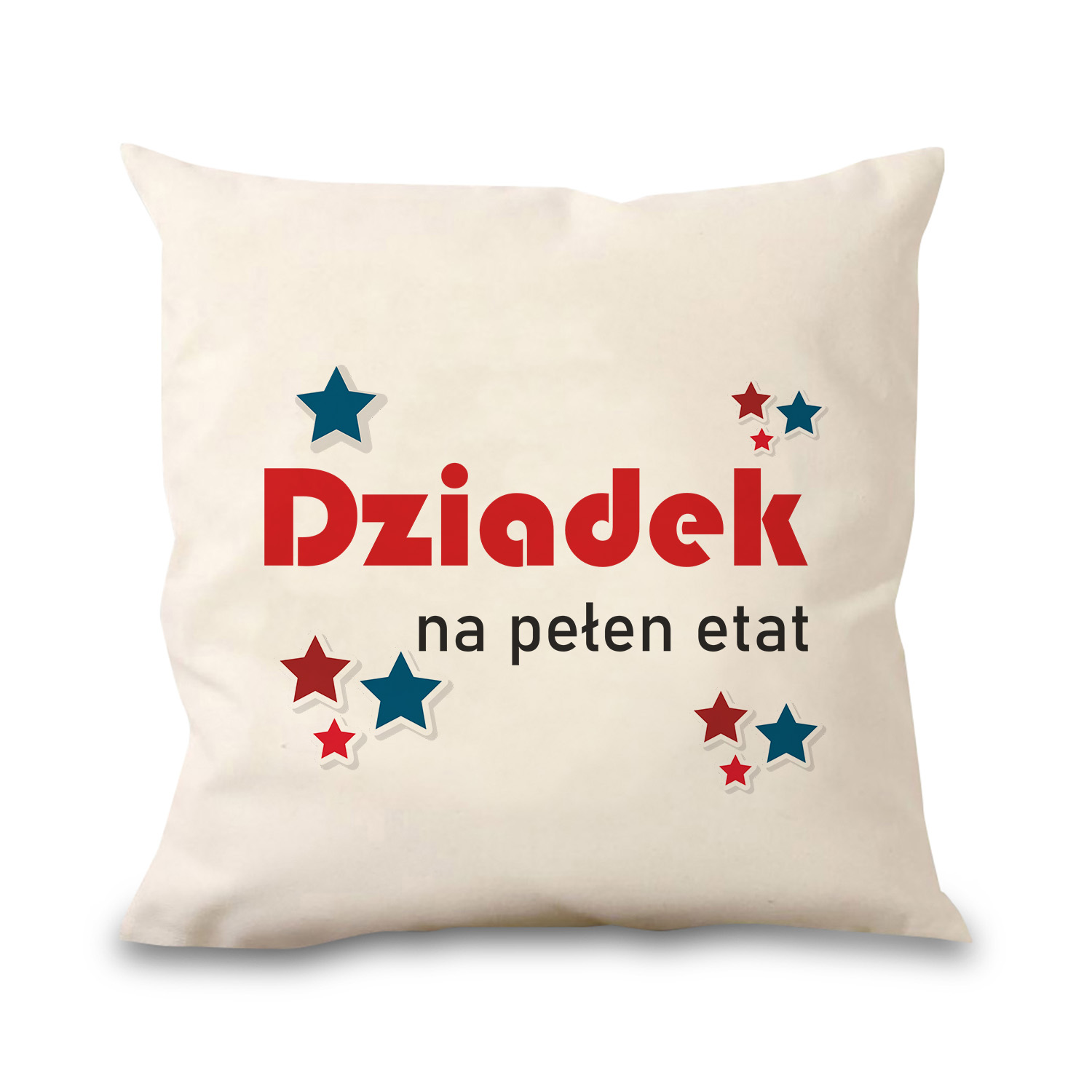 Poduszka bawełniana Canvas Dziadek na pełen etat