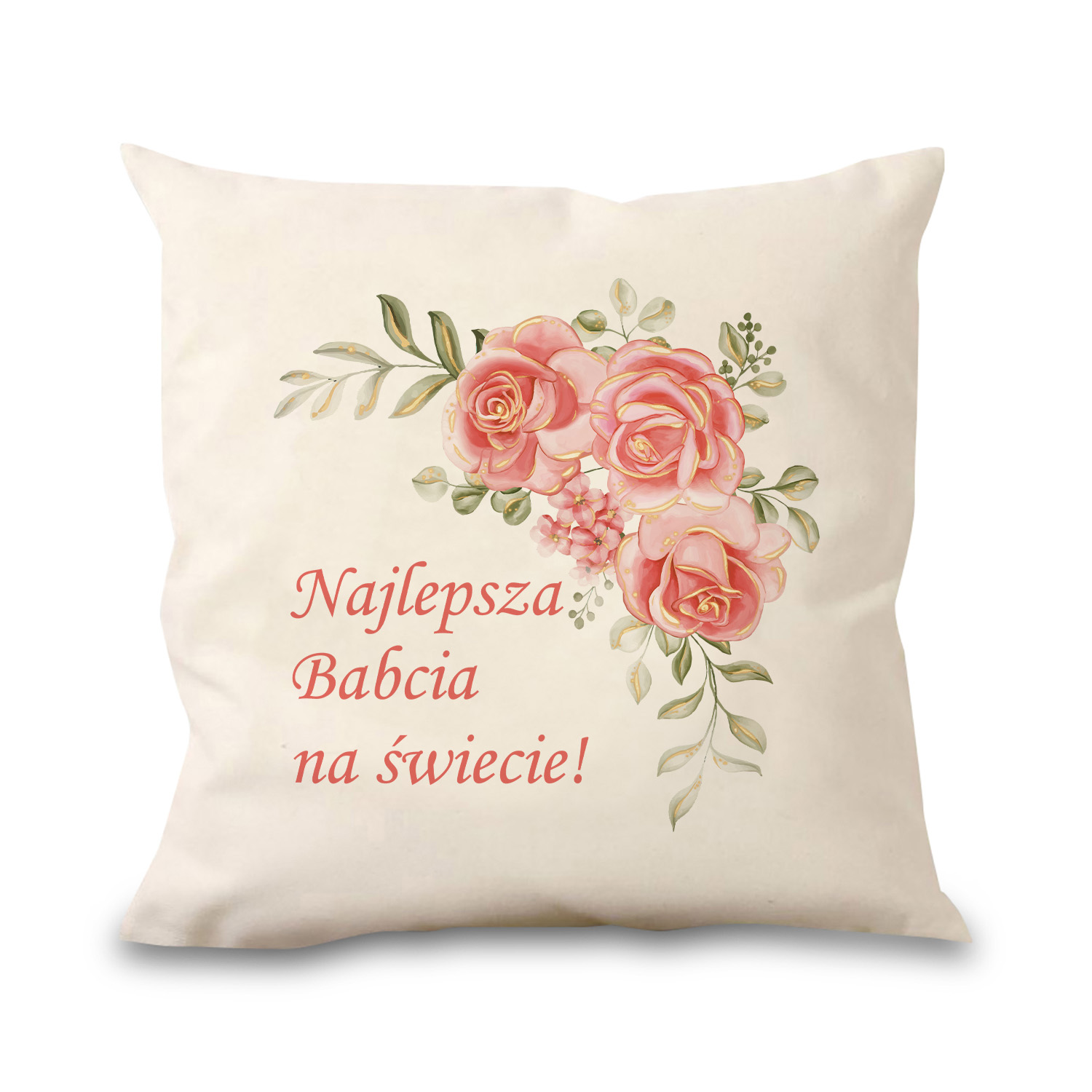 Poduszka bawełniana Canvas Najlepsza Babcia na Świecie