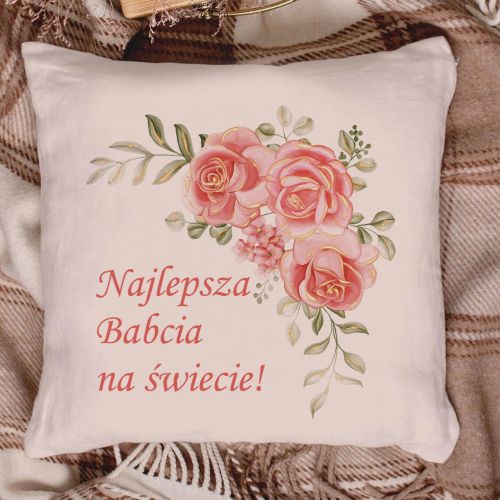 Poduszka bawełniana Canvas Najlepsza Babcia na Świecie