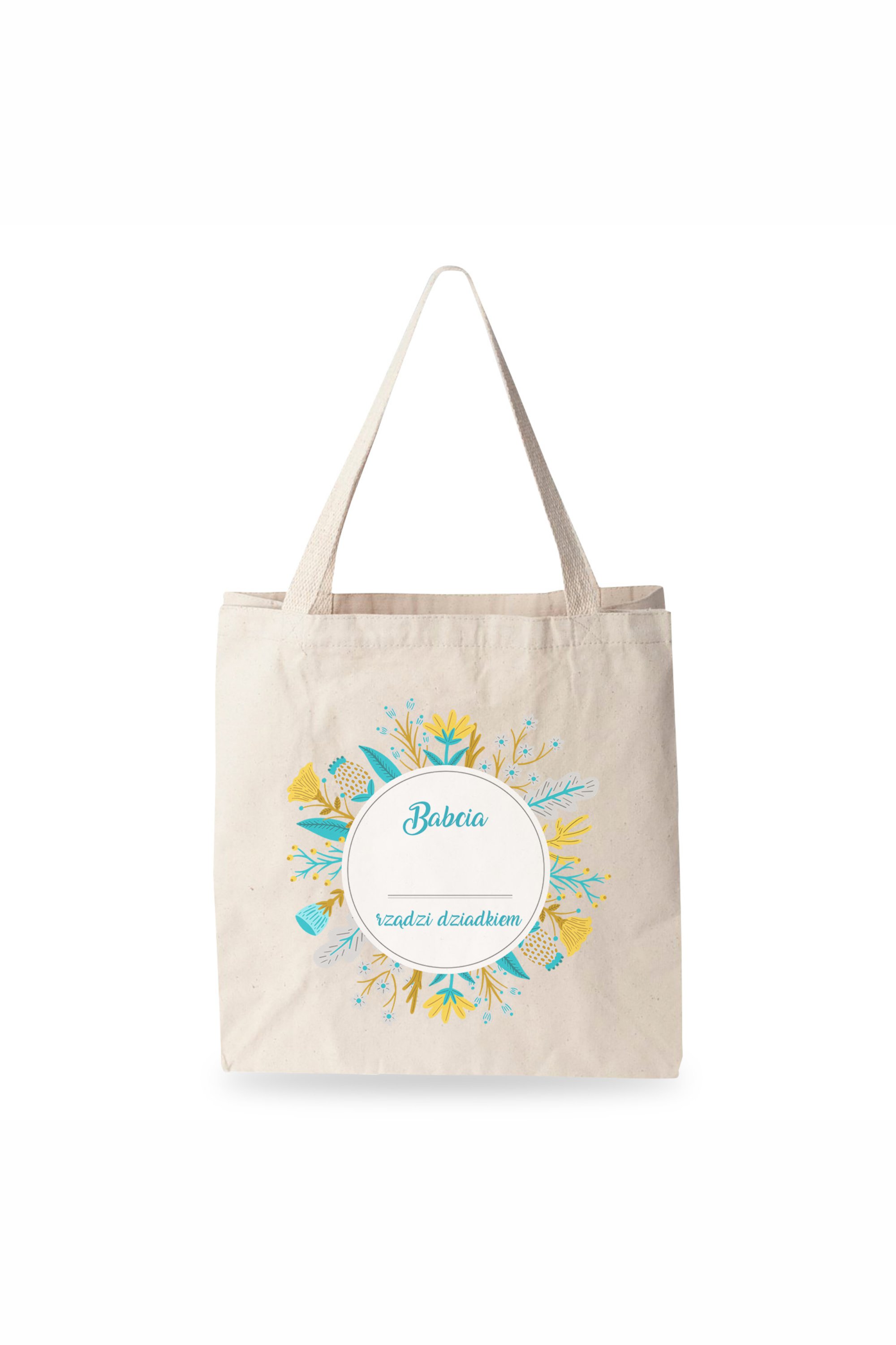 Torba Bawełniana Babcia rządzi Dziadkiem PERSONALIZACJA