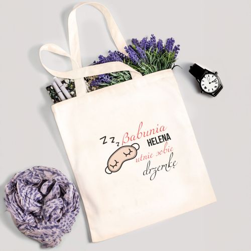 Torba Eko Śpiąca Babcia PERSONALIZACJA