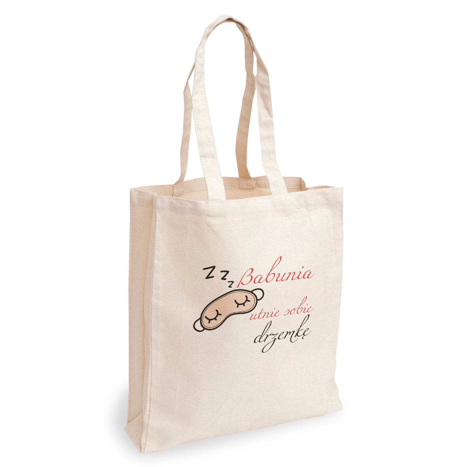 Torba Bawełniana Śpiąca Babcia PERSONALIZACJA