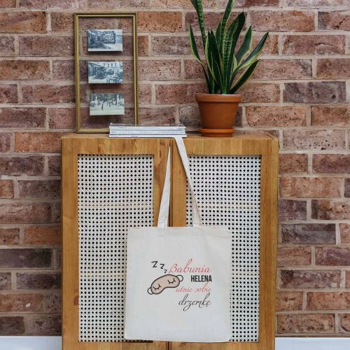 Torba Bawełniana Śpiąca Babcia PERSONALIZACJA