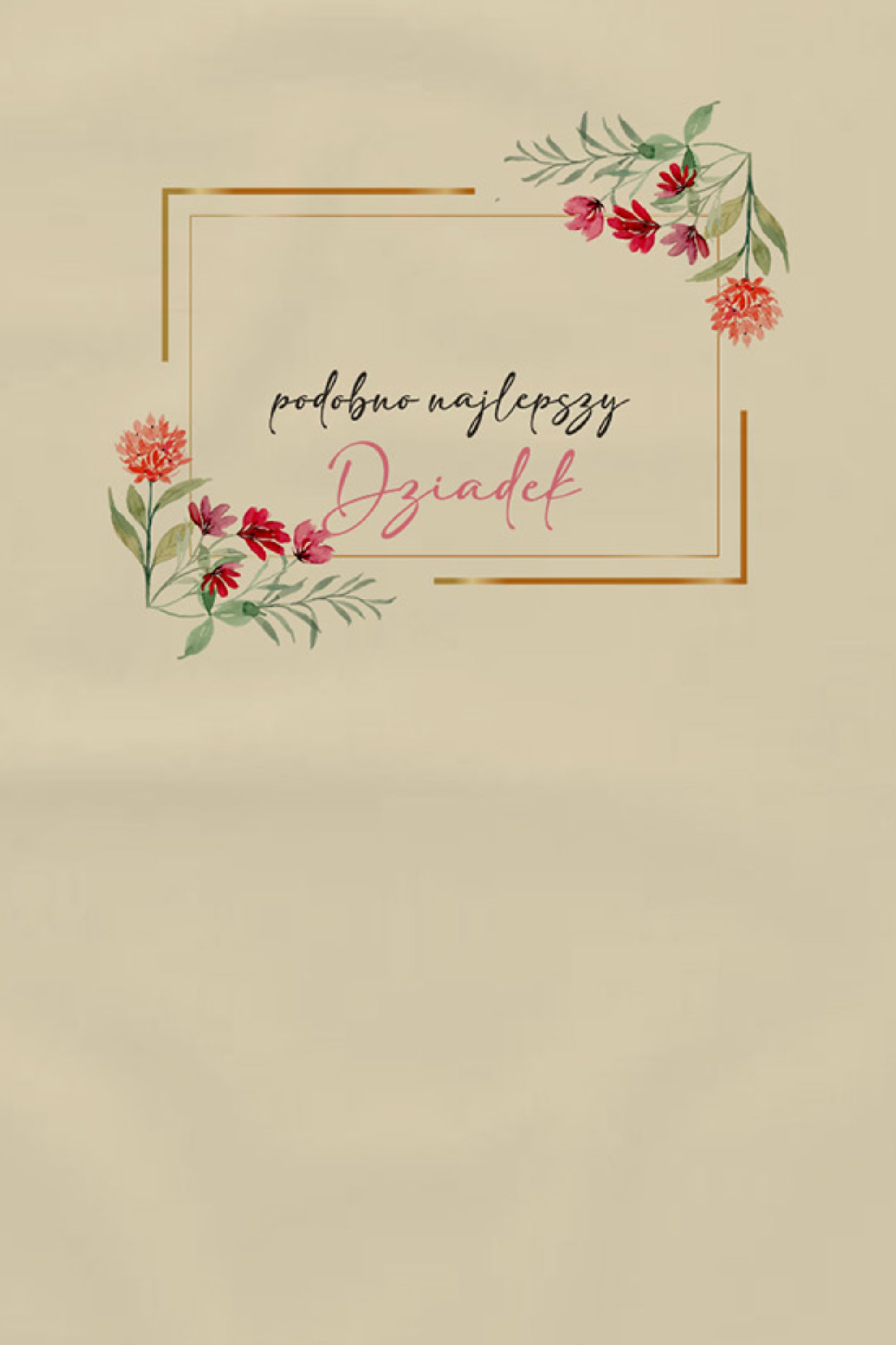 Fartuch Bawełniany Podobno Najlepszy Dziadek PERSONALIZACJA