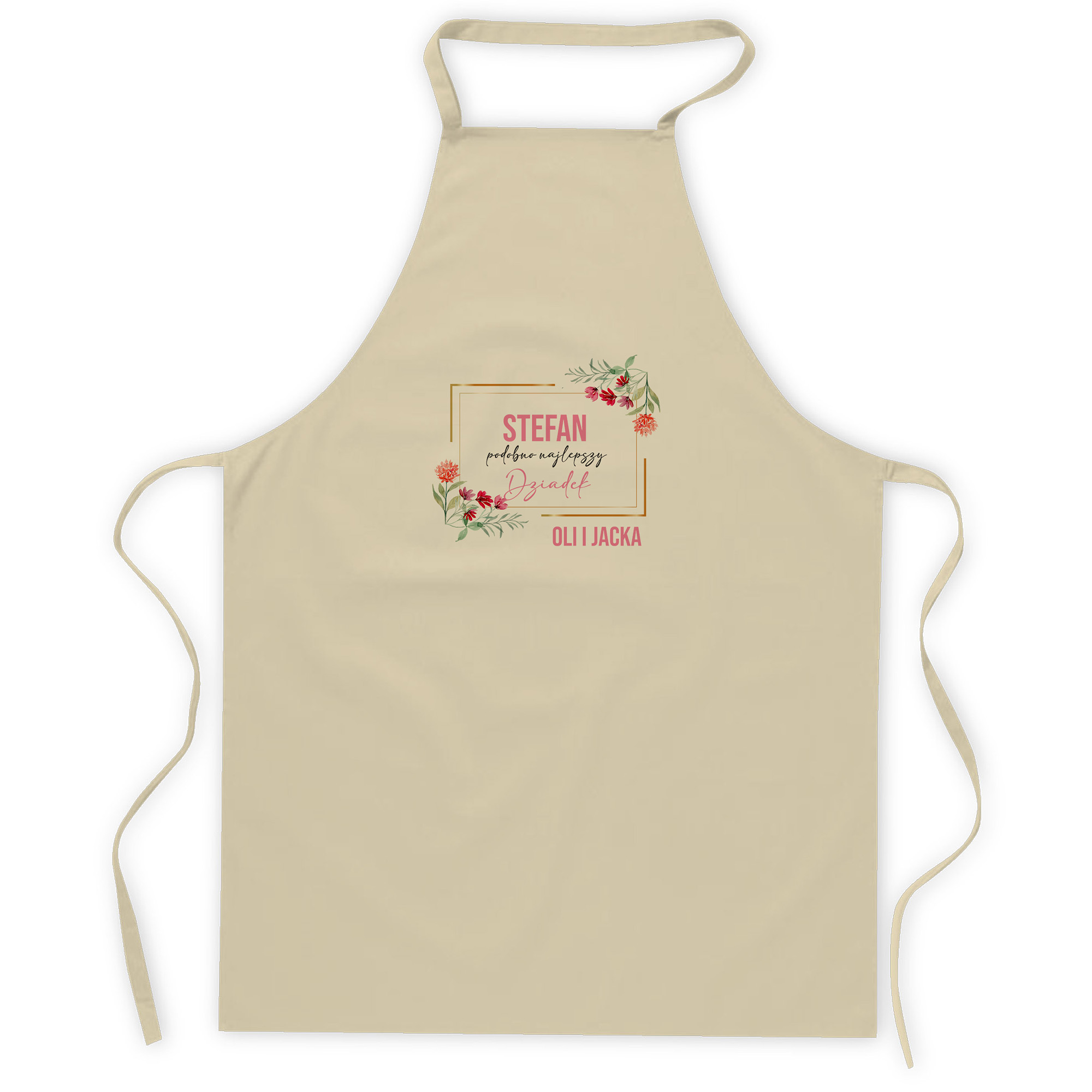 Fartuch Bawełniany Podobno Najlepszy Dziadek PERSONALIZACJA