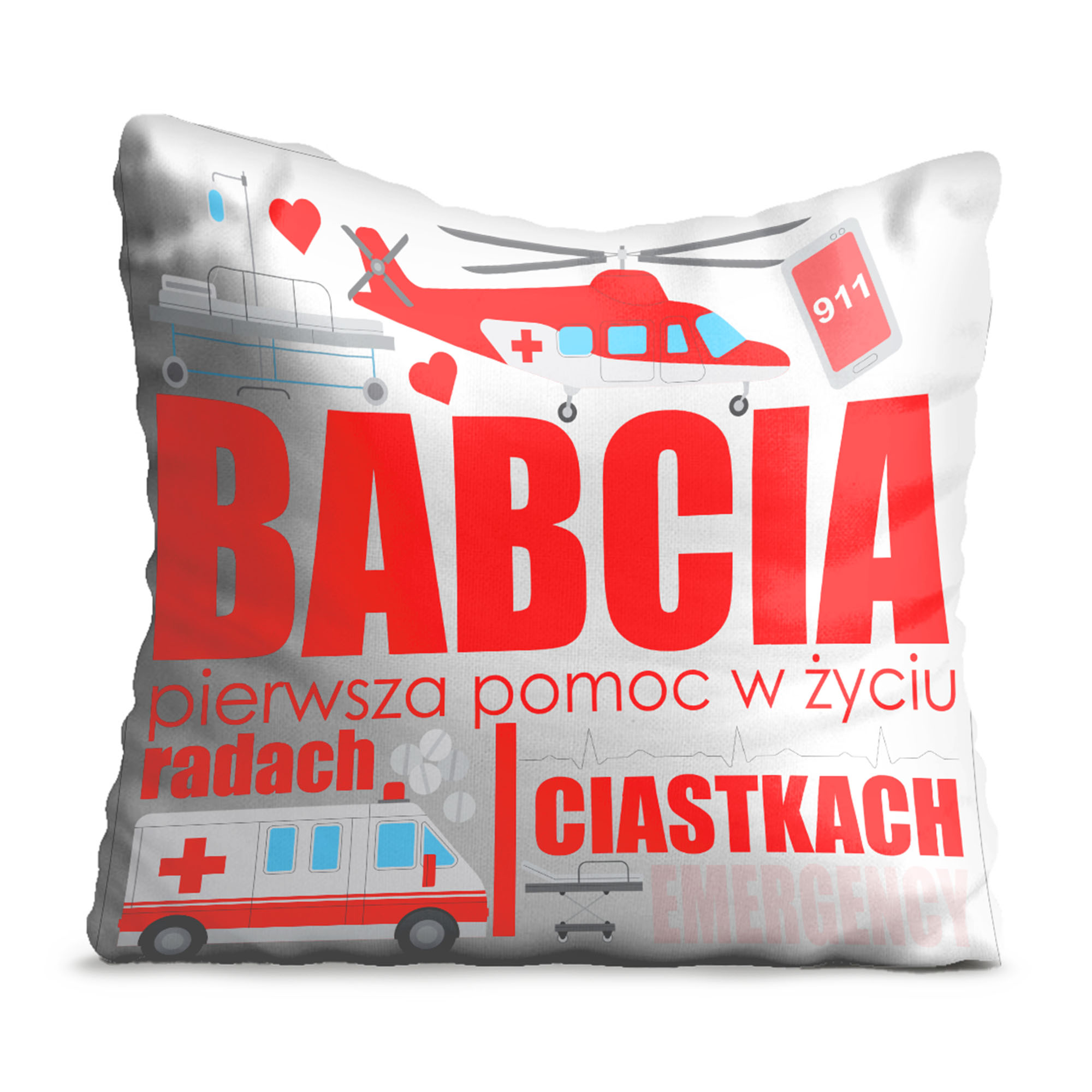 Poduszka Pierwsza pomoc - BABCIA!