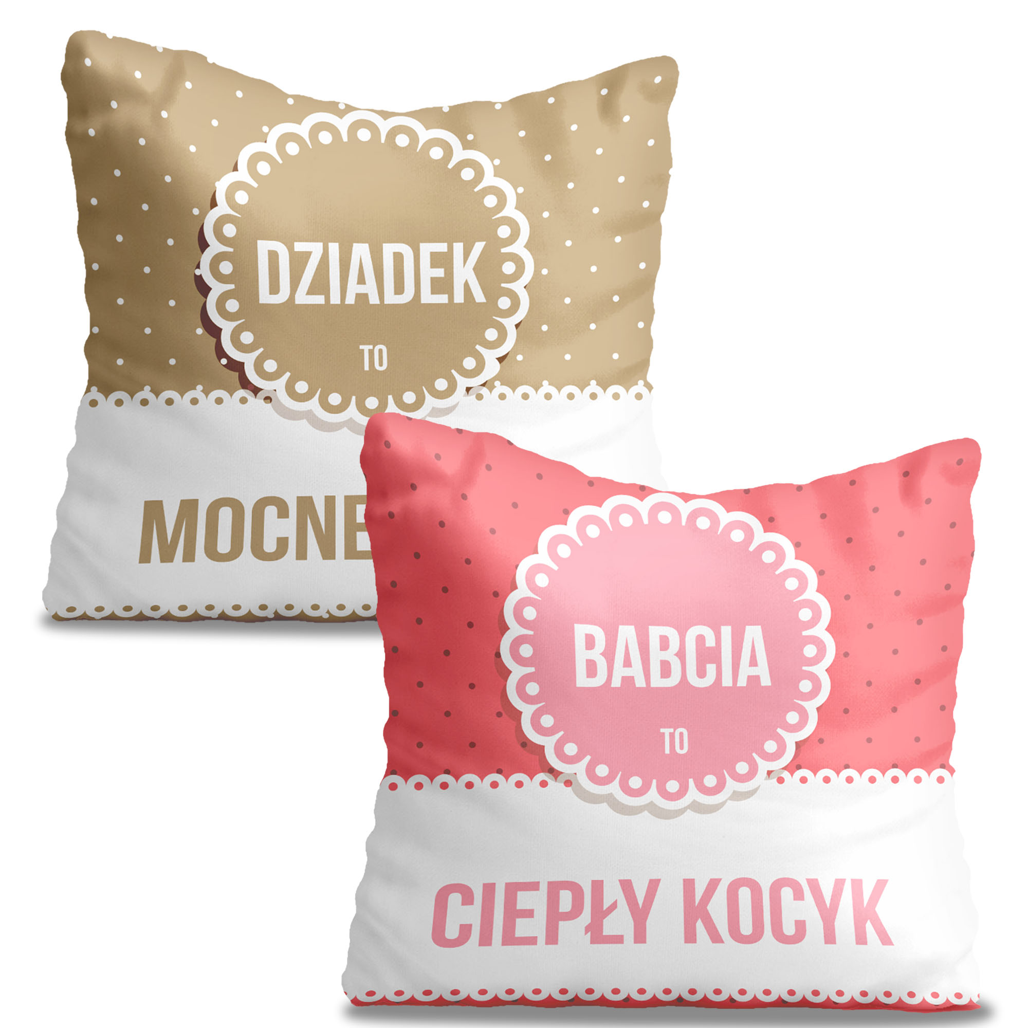 Komplet poduszek Ciepły kocyk i Mocne ramię