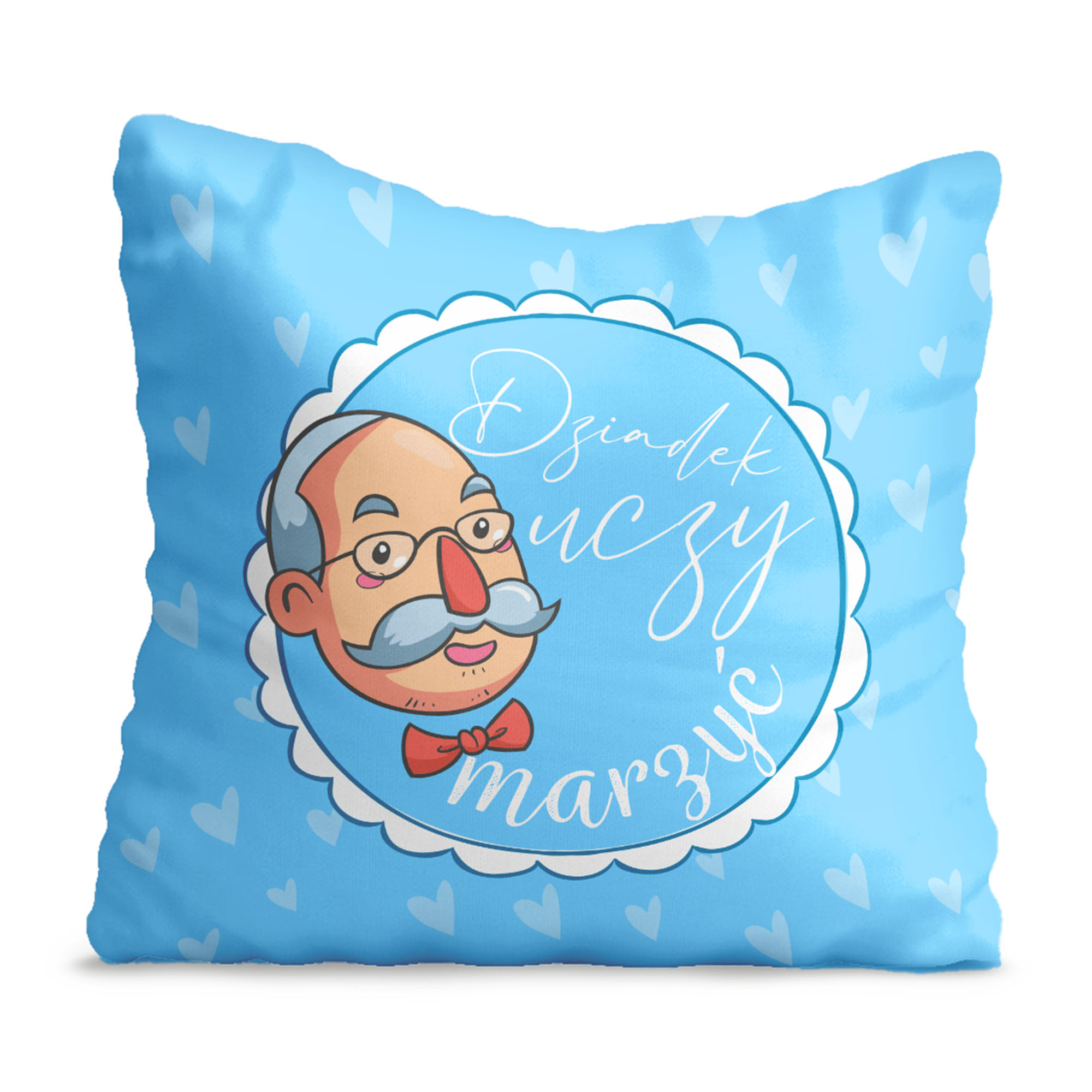 Komplet poduszek Babcia uczy Kochać, a Dziadek uczy Marzyć