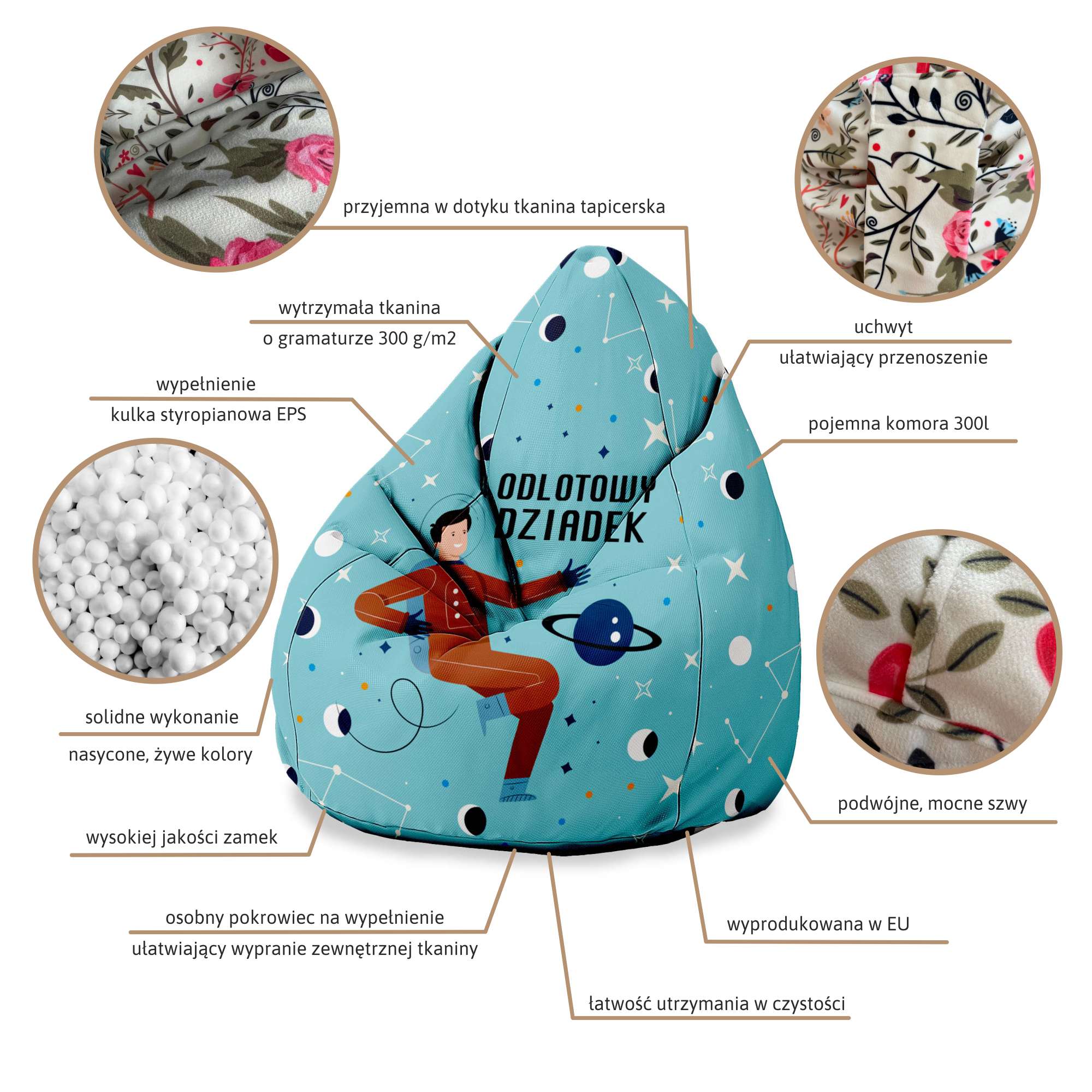 Puf Chicago Worek Sako Super Dziadek